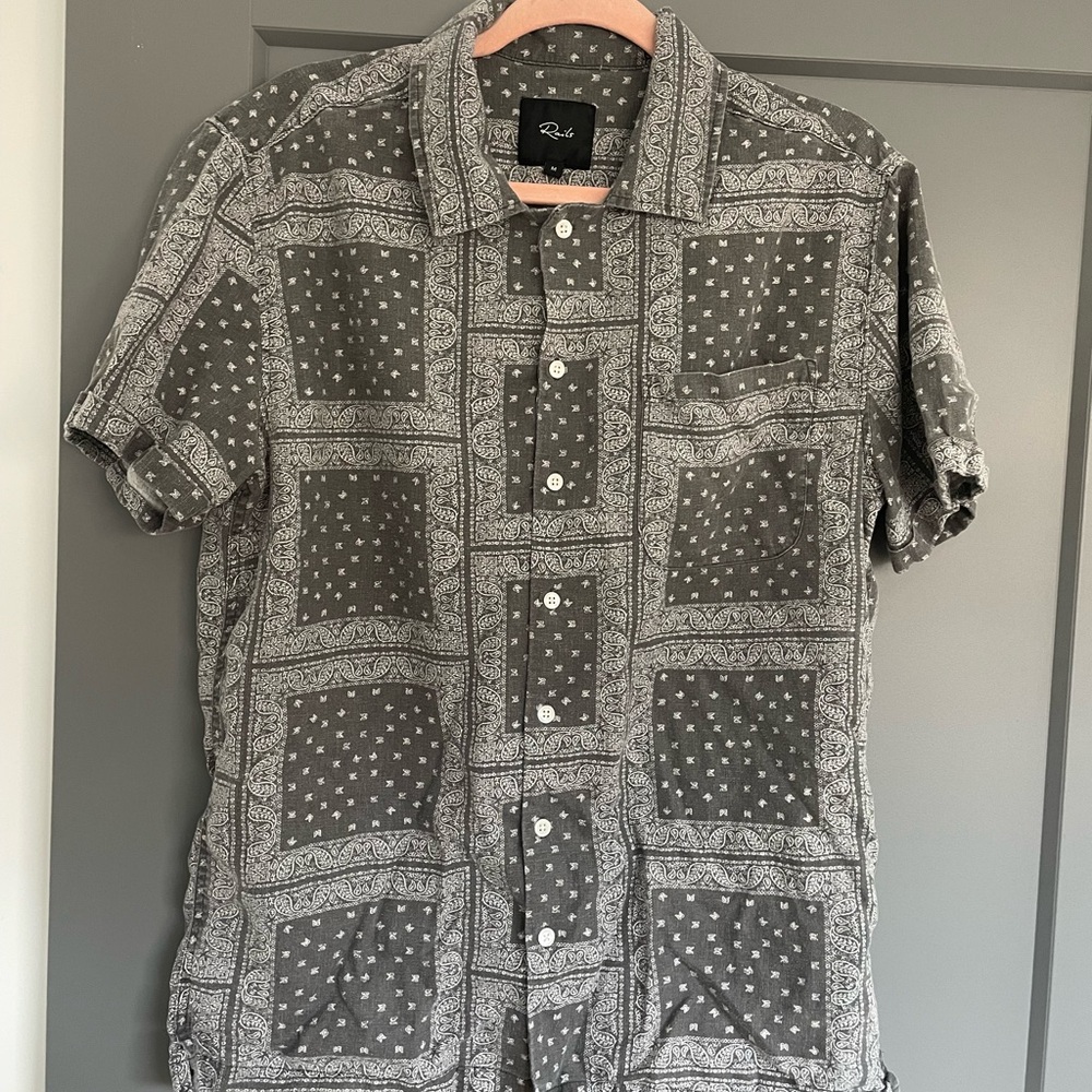 Rails Black and White Patterned Men's Shirt